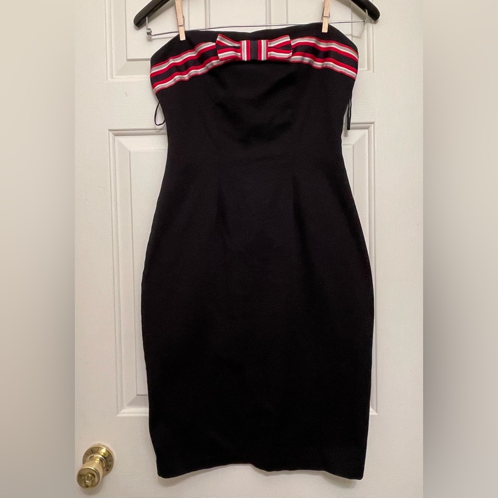 Vintage Lucky 13 Large {modified hobble skirt} rockabilly pinup bow